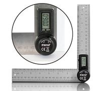 Trend 7 inch Stainless Steel Digital Angle Finder Ruler, Precise Internal & External Measurements, DAR/200, Silver
