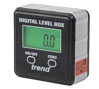 Trend Digital Level Box and Angle Finder (Magnetic Base & LCD Display) for Woodworking and Accurate Table/Mitre Saw Angle Setting, DLB , Black