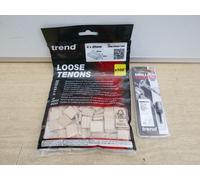 TREND DOM/04 4MM TCT FESTOOL DF500 DOMINO SLOTTING BIT + 100 4X20 TENONS