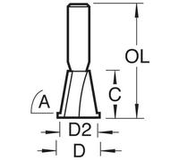 Trend CRAFTPRO Dovetail Jig Router Cutter