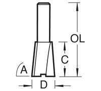 Trend Dovetail 19.1Mm X 97 Degrees X 25Mm Cut Pk 1 C179X8MMTC