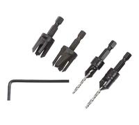 Trend Drill Bit Set Snappy 4 Piece Countersunk Wood Drilling Plug Cutters