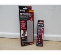 Trend DWS/CP8/FX 8" x 3" diamond sharpening stone + DWS/TF3M/F 3" taper file