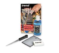 Trend Dws/kit/c Diamond Precision Sharpening Honing Whetstone Set Multi Use Kit
