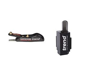 Trend E/SCRIBE EasyScribe Tool, Black, 700 mm & C Corner Wood Chisel for Square Hinge and Lock Face Fitting, Black, 70mm