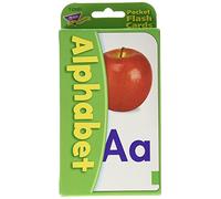Trend Enterprises: Alphabet Pocket Flash Cards, Great for Skill Building and Home Use, 56 Self-Checking Cards Included, Match Letters to Photos and Words, for Ages 6 and Up