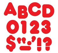 Trend Enterprises Casual Ready Letters, 72 per Package, 4", Red (T-457)
