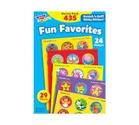 Trend Enterprises: Fun Favorites, Scented Scratch 'N Sniff Stinky Stickers, Fun for Rewards, Incentives, Crafts and as Collectibles, 24 Different Designs, 29 Sheets Included, for Ages 3 and Up
