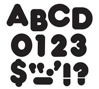 TREND enterprises, Inc. Black 4" Casual Uppercase Ready Letters
