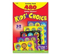 TREND ENTERPRISES INC. STINKY STICKERS ROUND SUPER 480/PK (Set of 3)
