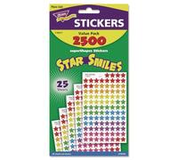 TREND enterprises, Inc. T-46917 Star Smiles superShapes Stickers Value Pack, 2500/Pack