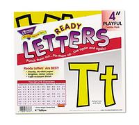 TREND enterprises, Inc. T-79743 Yellow 4" Playful Combo Ready Letters