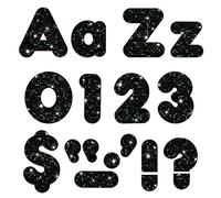 TREND enterprises, Inc. T-79944 Black Sparkle 4" Casual Combo Ready Letters