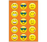 Trend Enterprises Inc T-83433 Emoji Cheer/Orange Stinky Stickers, 60 ct