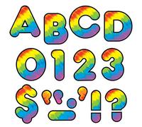 TREND enterprises, Inc. Tie-Dye 4" Casual UC Ready Letters