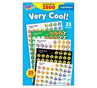 TREND enterprises, Inc. Very Cool! superShapes Stickers Variety Pack, 2500 ct, T-46903