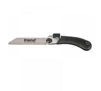 Trend Folding Flush Saw, 120mm Carbon Steel Blade, Flush Cut Trimming for Dowels & Joints, FFS/120
