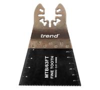 Trend Universal Fine Tooth CrV Multi-Tool Saw Blades, 68 mm, For Clean Cutting in Wood and Plastics, 5 Pack, MTB/63FT