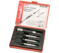 Trend 4-Piece Flip Over Driver Set, Quick Change Piloted Countersinking