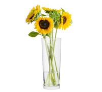 TREND FOR HOME Flower Vase H: 23.8 cm Glass Vases for Flowers Conical Vase Tall Vase for Pampas Grass Round Vase Clear Vase Tall Thin Vase Narrow Vase Wedding Decor Pampas Vase | Ø 9.3 cm | Rosalie