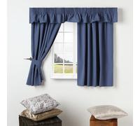 Trend FurnishingsBlackout & Thermal Lining Caravan Curtains - Fully Lined 3” Pencil Pleat Panels - 100% Polyester Storm Blue, 90” W x 42” Drop