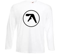 Trend Gear Aphex Twin Long Sleeve T-Shirt Men's Funny Dance Rave Music Electronicas Tee Top(White, XL)