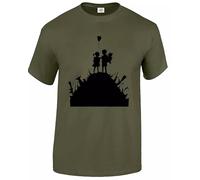 Trend Gear Banksy Kids ON Gun Hill T-Shirt Cool Street Art Graffiti Artwork Men's S - 5XL T Shirt Top(Olive,XL)