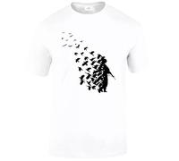 Trend Gear Banksy Soldier Peace Pigeons T-Shirt Urban Art Fashion Swag Funny T Shirt Top (3XL, White)