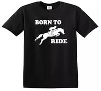 Trend Gear Born - to - Ride - Horse - Riding - Horse Pony Boys Girls Kids T-Shirt Gift Age Unisex Tshirt Top(Black,3-4 Years)