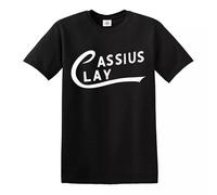 Trend Gear Cassius Clay Tribute T-Shirt Mohamed Ali Boxing Sonny Liston Top Tee - Black - XL