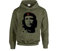 Trend Gear Che Guevara Face Hoodie Silhouette Iconic Retro Political Revolution Cuba Hood Hoody Sweatshirt (M)