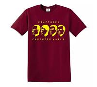 Trend Gear Computer World T-Shirt Kraftwerk Funny Gift Present Novelty Top Tee - Maroon - 4XL