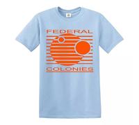 Trend Gear Federal Colonies Total Recall T-Shirt Retro Cotton Funny Gift Novelty Top Tee - Sky Blue - M