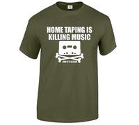 Trend Gear Home Taping is Killing Music T-Shirt for Men - Cotton Casual Mixtape Mens Tshirt for Gift