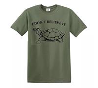 Trend Gear I Don't Believe It T-Shirt Funny Gift Present Novelty Top Tee - Military Green - XL