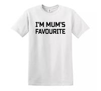 Trend Gear I'm Mum's Favourite T-Shirt Mens Funny Novelty Siblings Gift Comedy Men's Top - White - M