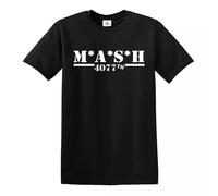 Trend Gear M*A*S*H 4077TH T Shirt MASH TV Series US Army Military T-Shirt(Black,4XL)
