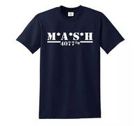 Trend Gear M*A*S*H 4077TH T Shirt MASH TV Series US Army Military T-Shirt(Navy,M)