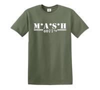 Trend Gear M*A*S*H 4077TH T Shirt MASH TV Series US Army Military T-Shirt(Olive,M)