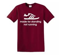 Trend Gear Made for Standing Not Running Mens Funny T-Shirt Sport Football Top Tee - Maroon - XXL