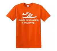Trend Gear Made for Standing Not Running Mens Funny T-Shirt Sport Football Top Tee - Orange - XXL