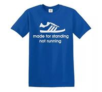 Trend Gear Made for Standing Not Running Mens Funny T-Shirt Sport Football Top Tee - Royal Blue - L