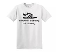 Trend Gear Made for Standing Not Running Mens Funny T-Shirt Sport Football Top Tee - White - 4XL