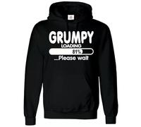 Trend Gear New Grumpy Loading Hoody Funny Novelty Hooded Party Joke Dad Gift Hood Hoodies (BLACK - 3X- Large)