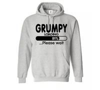 Trend Gear New Grumpy Loading Hoody Funny Novelty Hooded Party Joke Dad Gift Hood Hoodies (SPORT GREY - Large)
