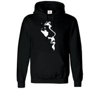 Trend Gear New Ian Brown Hoody Sweatshirt The Stone Roses Rock Music Hood Band Mens Hoodie (BLACK - Medium)