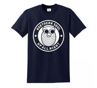Trend Gear Northern Soul Night Owl T-Shirt Wigan Casino All Nighter Mens Gift Top Tee - Navy - L