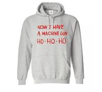 Trend Gear Now I Have A Machine Ho Ho Ho Hoody Sweatshirt Men's Hood Die Hard Hoodie(Sport Grey,XXL)