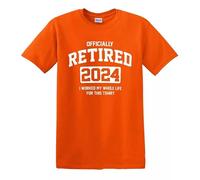 Trend Gear Officially Retired 2024 T-Shirt Funny Work Retirement Gift Dad Him Grandpa Top