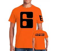 Trend Gear Rollerball-James-CAAN SCI FI-Movie Fancy Dress Fun Orange T-Shirt Men's